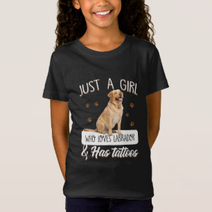 Camiseta Cachorro   Apenas Uma Menina Que Ama Tatuagens Lab
