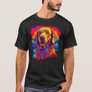 Camiseta Cachorro Artístico Retriever Dourado