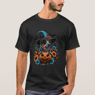 Camiseta Cachorro Assustador Cachorro Azul Escarnecido Pump