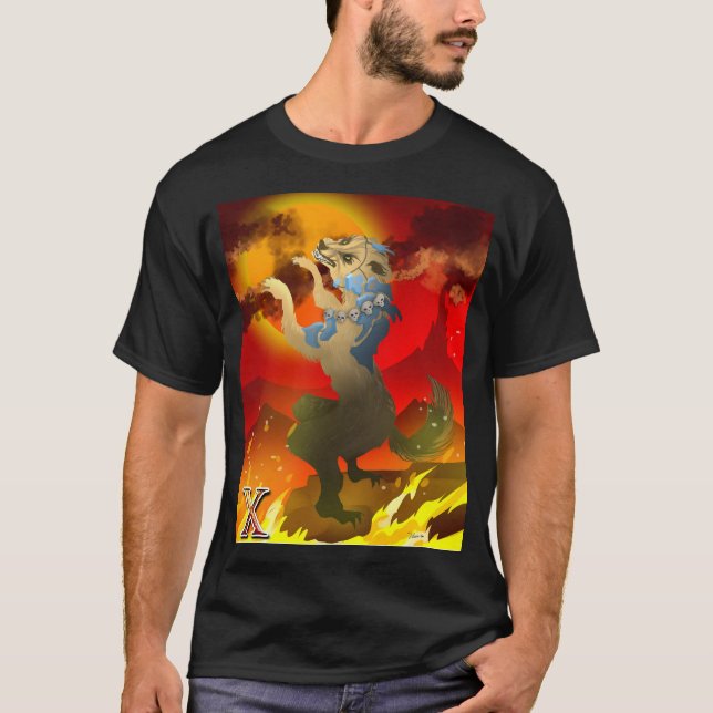 Camiseta Cachorro asteca do Design Morto (Frente)