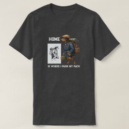 Camiseta Cachorro Aventureiro Dachshund Casa é Onde Está o