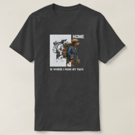 Camiseta Cachorro Aventureiro Dachshund Casa é Onde Está o