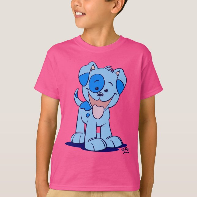 Camiseta Cachorro Azul Cachorro (Frente)