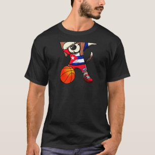 Camiseta Cachorro Beagle Dabbing Cuba Jersey Basquetebol Cu