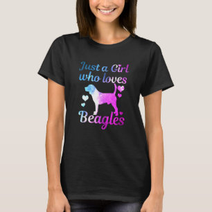 Camiseta Cachorro Beagle Feminino Só Uma Garota Que Ama Bea
