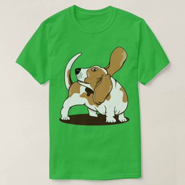 Camiseta Cachorro beagle perseguindo sua cauda (Frente do Design)