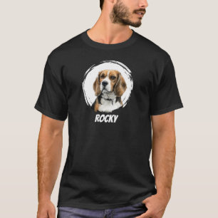 Camiseta Cachorro Beagle Personalizado Chic Moderno Tendênc