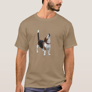 Camiseta Cachorro Beagle Uivando Engraçado