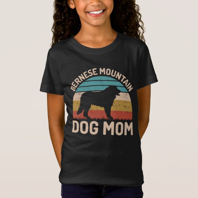 Camiseta Cachorro Bernese Mãe, Cachorro Bernês Mãe (Frente)