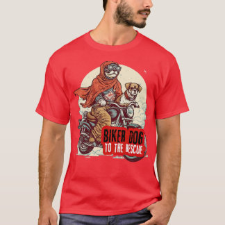 Camiseta Cachorro Biker para o resgate 1