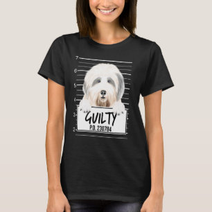 Camiseta Cachorro Bobo de Velho Inglês Fotografado Culpado