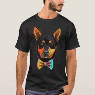 Camiseta Cachorro Bonito Blue Heeler em Cão de Gado Austral