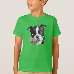 Camiseta Cachorro Bonito Boston Terrier