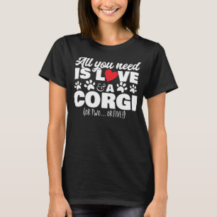 Camiseta Cachorro Bonito Cita Tudo Que Você Precisa É Amor 