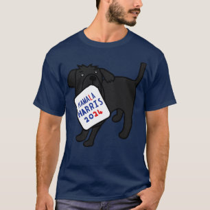 Camiseta Cachorro Bonito com Sinal de Kamala 2024