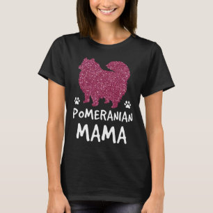 Camiseta Cachorro Bonito Mãe Engraçada Pomerânia Mama Propr
