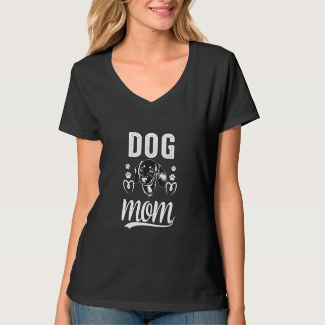 Camiseta Cachorro Bonito Mãe Mãe (Frente)