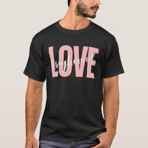 Camiseta Cachorro bonito presente no doce coração Greyhound