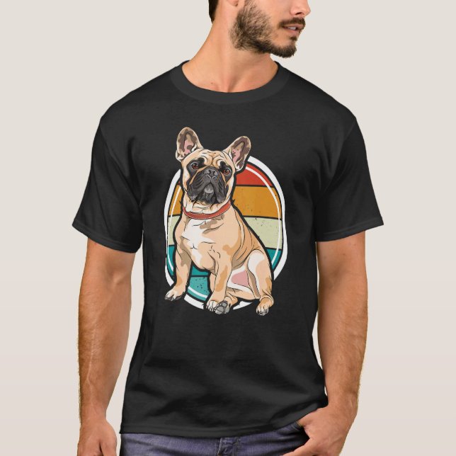 Camiseta Cachorro Bonito Pug (Frente)