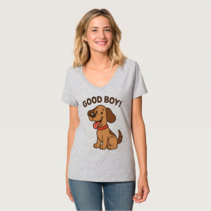 Camiseta Cachorro 🐶 Bons desenhos animados com vibrações