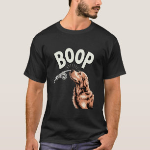 Camiseta Cachorro Boop Esqueleto Dedo Engraçado Golden Retr