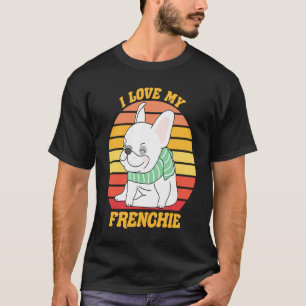 Camiseta Cachorro Borrão Francês, adoro o meu Cachorro Fran
