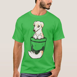 Camiseta Cachorro Borzoi Cute