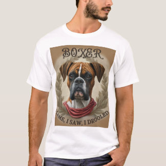 Camiseta Cachorro-Boxer - Eu Vim, Vi, Eu Dirigi