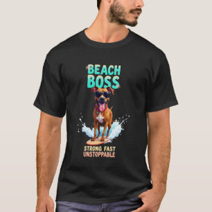 Camiseta Cachorro Boxer Legal Surfando