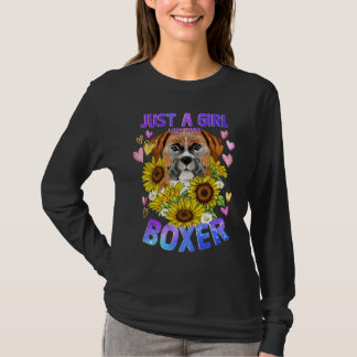 Camiseta Cachorro Boxer Menina Cachorrinho Fofo Mulher