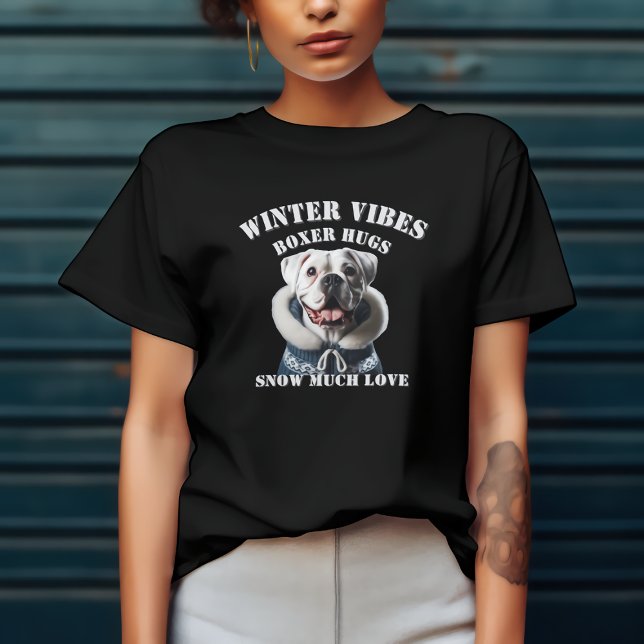 Camiseta Cachorro Boxer Neve Muito Amor (Criador carregado)
