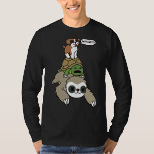 Camiseta Cachorro-Boxim Andando Tortoise