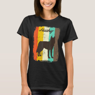 Camiseta Cachorro-branco retrógrado do rouco 70s