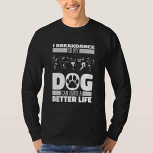 Camiseta Cachorro Breakdancer Breakdance Bboy Quebrando Bre