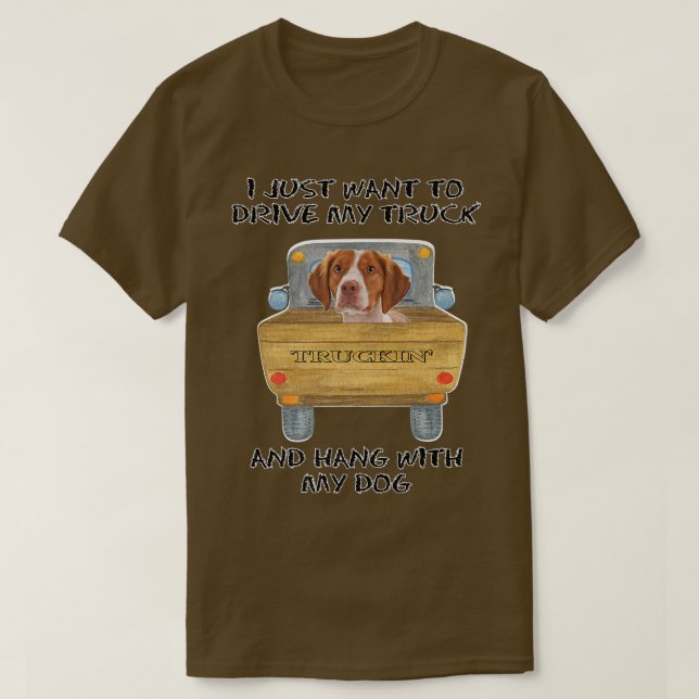 Camiseta Cachorro Brittany (Frente do Design)