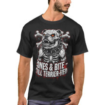 Cachorro Bulldog Esqueleto Badass Gótico