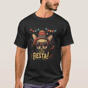 Camiseta Cachorro Bulldog Francês - Cinco De Mayo Engraçado