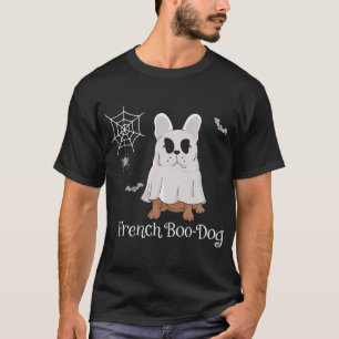 Camiseta Cachorro Bulldog Francês de Halloween French Boo-D