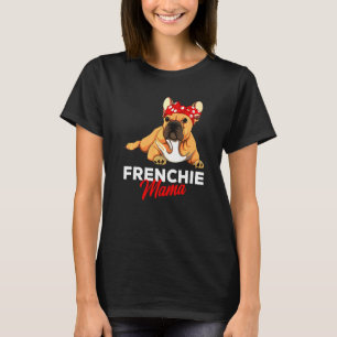 Camiseta Cachorro Bulldog Francês Meninas Mãe