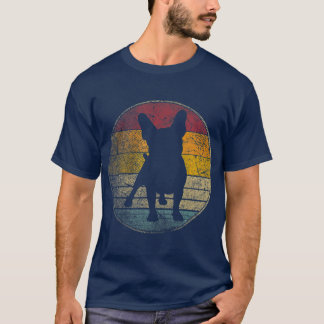 Camiseta Cachorro-Bulldog Francês Vintage em Descanso Retro