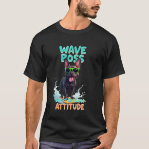 Camiseta Cachorro Bulldogue Francês Preto Descolado Surfand