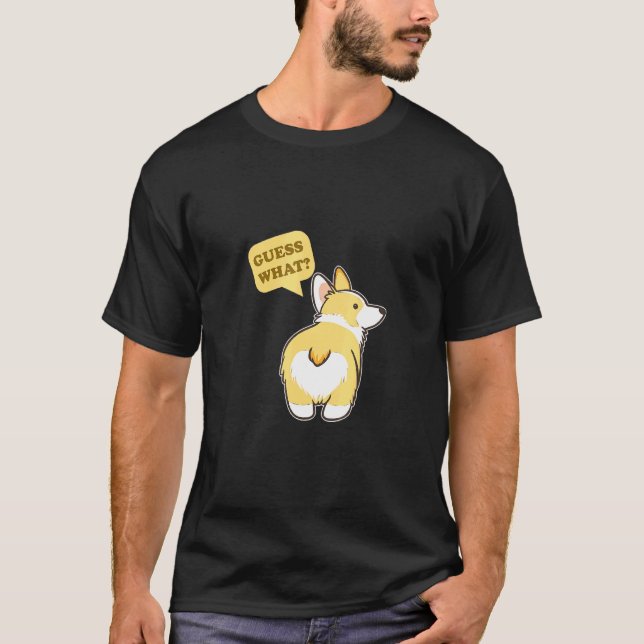 Camiseta Cachorro Bunda de Corgi (Frente)