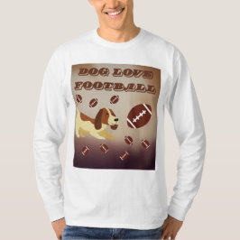 Camiseta Cachorro Cachorro Adorava Jogar futebol