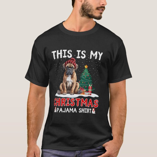 Camiseta Cachorro Cachorro Árvore de Natal Santa Hat Menina (Frente)