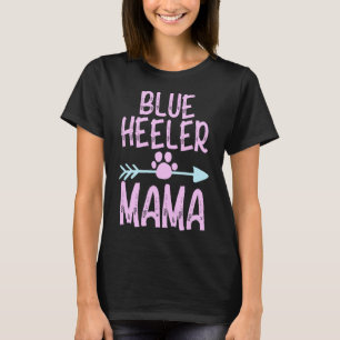 Camiseta Cachorro Cachorro Azul Mamãe Engraçada Cachorro Am