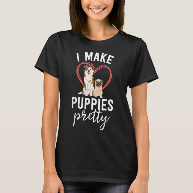 Camiseta Cachorro Cachorro Bestial Spa Almoço Eu Faço Cacho (Frente)