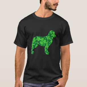 Camiseta Cachorro Cachorro Bresco Bonito Bernês Shamrock Ru