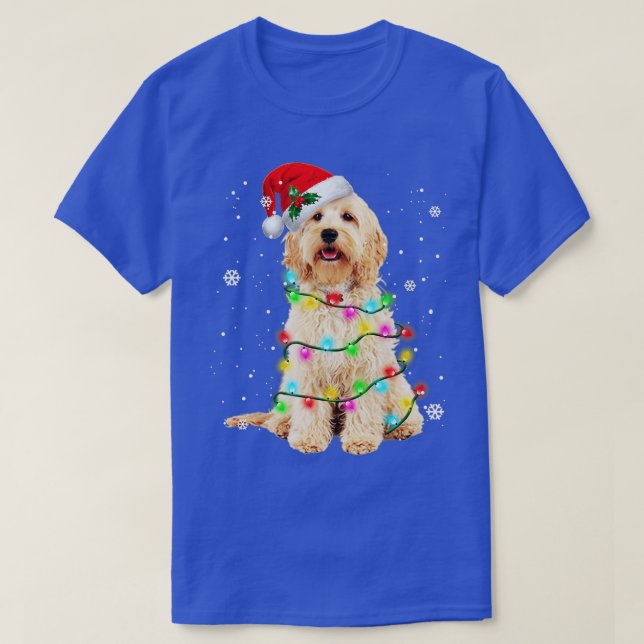 Camiseta Cachorro Cachorro Cachorro Árvore Natal Docinho Xm (Frente do Design)