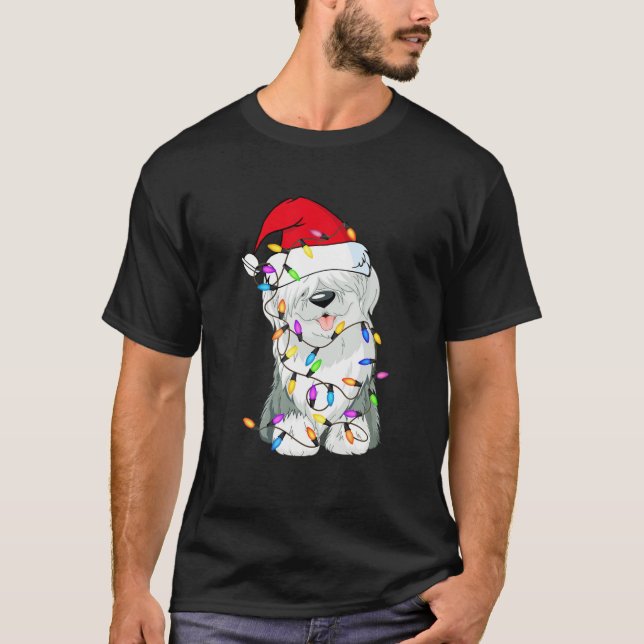 Camiseta Cachorro Cachorro Cachorro Cachorro de Natal (Frente)