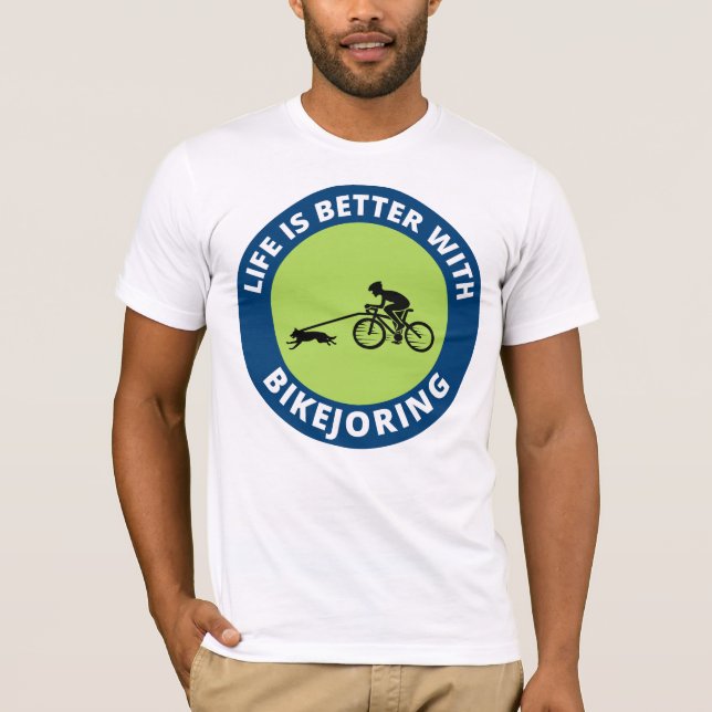 Camiseta Cachorro Cachorro Cachorro Esportivo Carro de Bici (Frente)